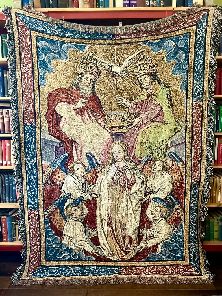 Coronation of the Virgin Mary Woven Blanket