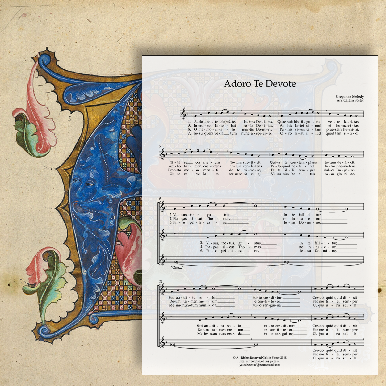 Adoro Te Devote Digital Sheet Music