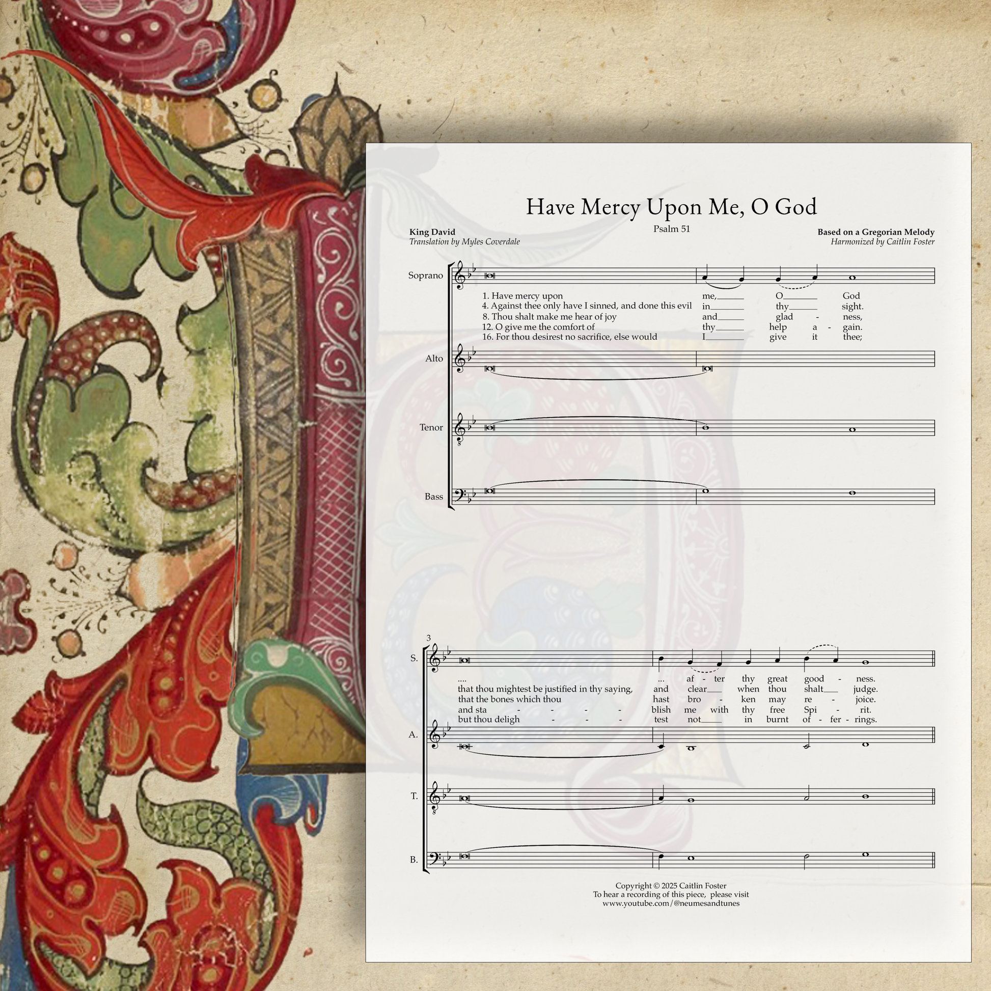Have Mercy Upon Me, O God (Miserere Mei Deus) Digital Download Sheet Music