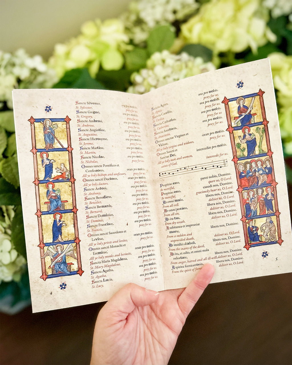 Litaniae Sanctorum (Litany of the Saints) - Illustrated Booklet