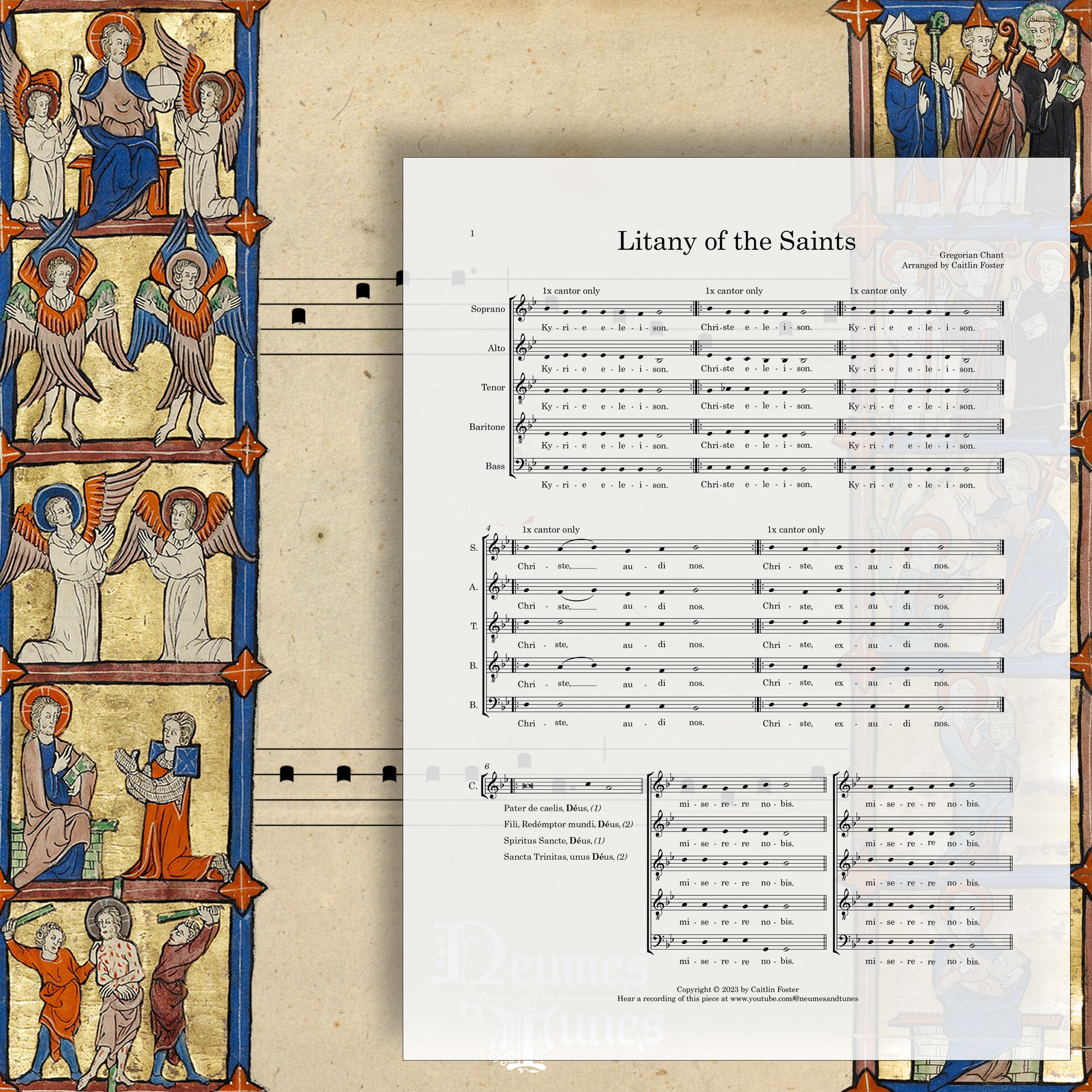 Litany of the Saints (Litaniae Santorum) Digital Sheet Music