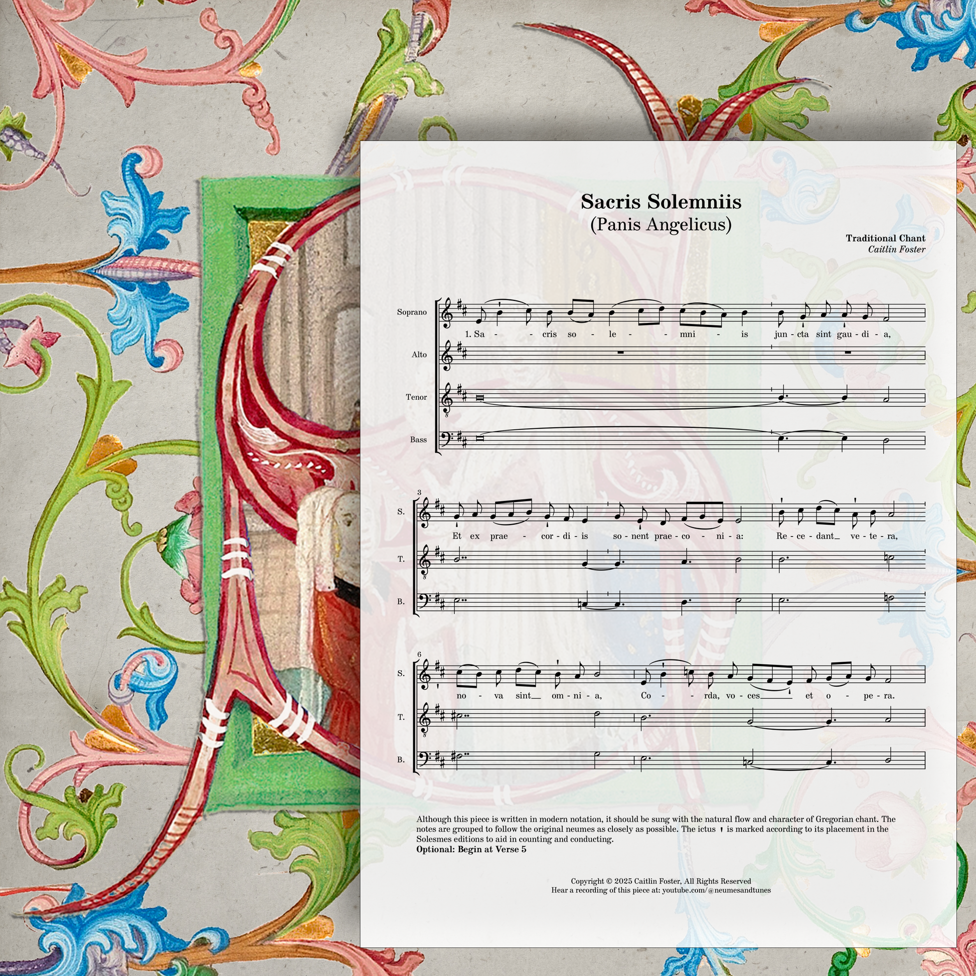 Sacris Solemniis (Panis Angelicus) Digital Sheet Music Download