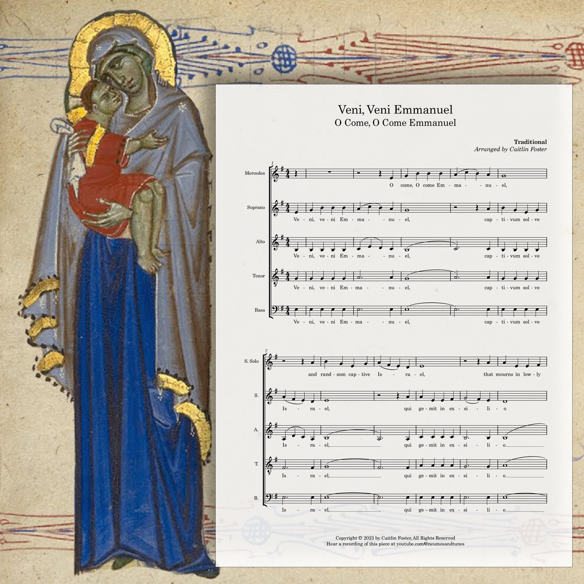 Veni, Veni Emmanuel/ O Come, O Come Emmanuel Digital Download Sheet Music